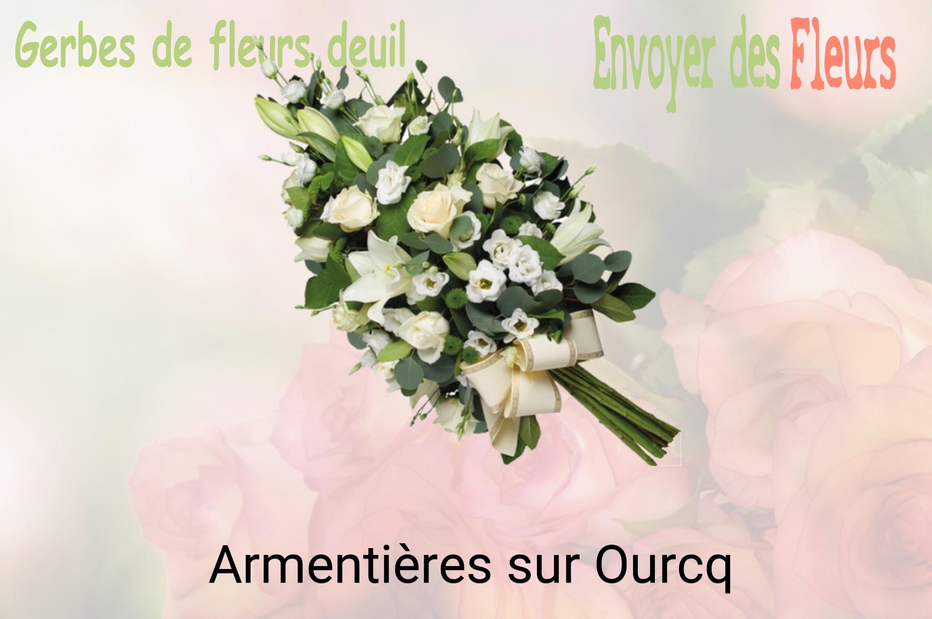 Gerbe de fleurs de deuil livrée à Armentières-sur-Ourcq